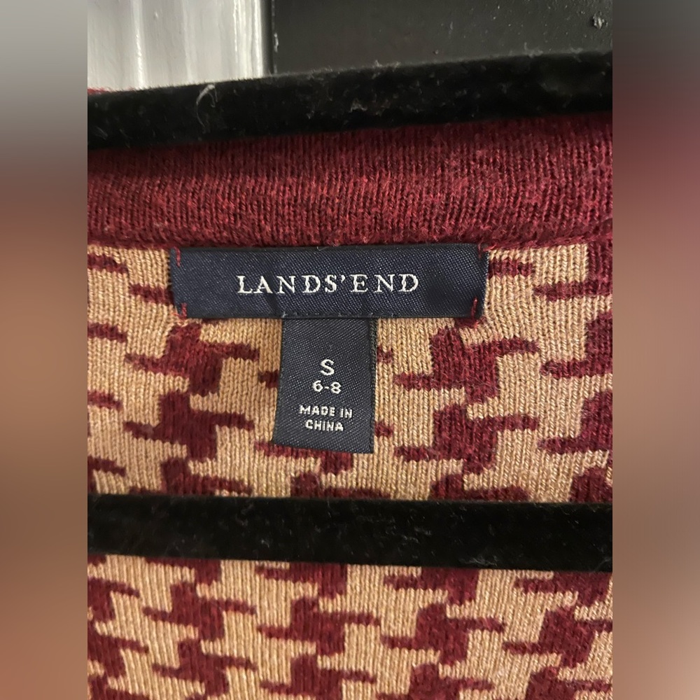 Land’s End - Houndstooth Vintage Cardigan - Picture 4 of 5